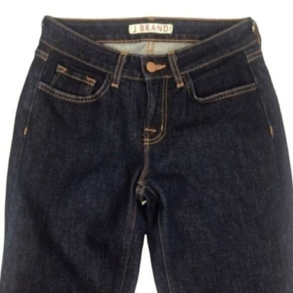 J Brand Curvy Fit Stright Leg Dark Wash Jeans size 28 Style # 370051528 - Picture 5 of 8